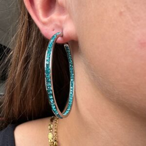 ANNEBRAUNER Creole Thin Big Blue Topaz