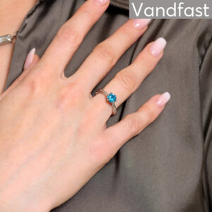 ANNEBRAUNER Princess Ring Aqua Blue - 56