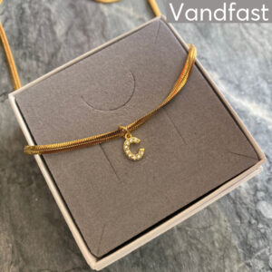 ANNEBRAUNER Snake Letter Necklace - C