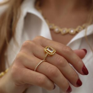 ANNEBRAUNER Square Princess Ring - 58