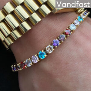 ANNEBRAUNER Tennis Rainbow Bracelet - 18 CM