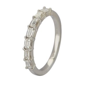 Alliance Baguette Ring 18K Hvidguld - 52