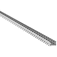 Aluprofil med alu skinne m. sort cover (25% lys) cover, 16x9 mm, 1 meter, til indendrs IP20 LED strip (Type A)