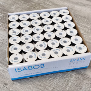 Amann ISABOB 150 - (Bobbin Tråd) - Sort (144 Spoler)