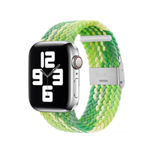 Apple Watch (38/40/SE/41mm) - Deluxe™ Woven Flettet Loop Rem - Grøn