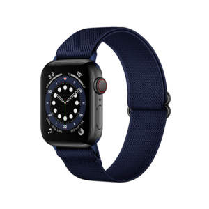 Apple Watch (38/40/SE/41mm) - Polyester Nylon Rem Armbånd - Blå