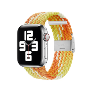 Apple Watch (42/44/SE/45mm & Ultra) - Deluxe™ Woven Flettet Loop Rem - Gul