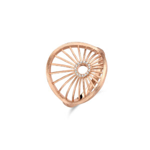 Aura Ring Rose Forgyldt Sølv