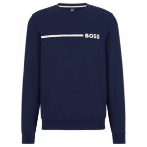 BOSS sweatshirt lavet af bomuld i navy til herre.