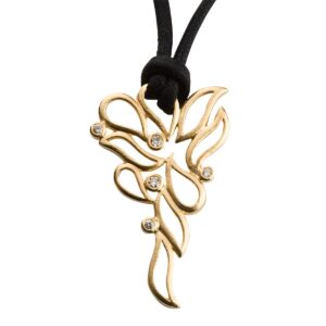 Blomster Vedhæng 14K Guld