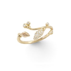 Blooming Ring 18K Guld Pavé