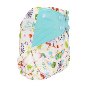 Blümchen onesize cover - chameleon - vælg lukning Knapper