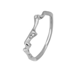 Catch Ring 14K White Gold