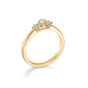 Crown Trinity Ring 14K Guld