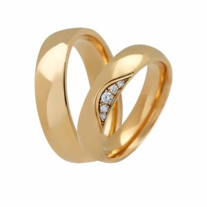 Curve Vielsesringe 14K Guld