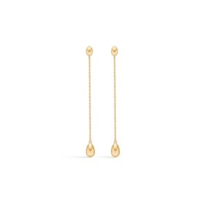Dangling Ellipse Øreringe 14K Guld