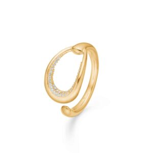 Diamond Ellipse Ring 14K Guld