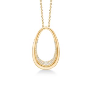 Diamond Ellipse Vedhæng 14K Guld