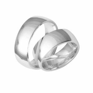 Dirks Classic Vielsesringe 14K Hvidguld 9 mm