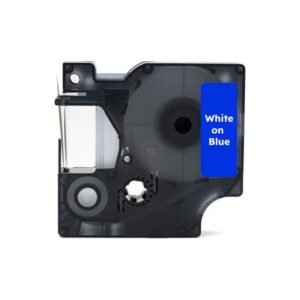 Dymo 53726 Hvid på blå standardtape 24mm x 7m - kompatibel S0721010