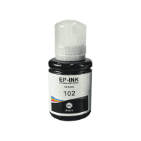 Epson 102 sort blækrefill 130 ml - Uoriginal - C13T03R140