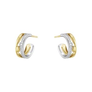 Fusion Open Hoops 18K Guld