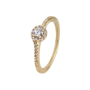 Halo Ring 18K Guld