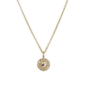 Halo Vedhæng 14K Guld