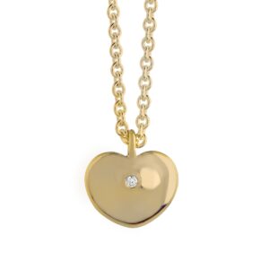 Heart Drop Small Vedhæng 14K Guld