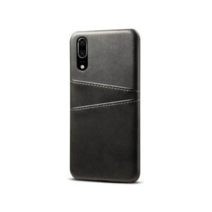 Huawei P20 - NX Design Læder Cover M. Kortholder - Sort