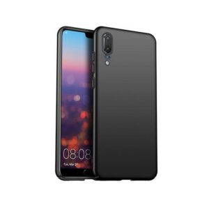 Huawei P20 - Novo Frosted Matte Slim Silikone Cover - Sort