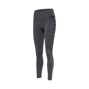 Hummel COCO Seamless Mid Waist Tights i Asphalt quiet shade melange til kvinder