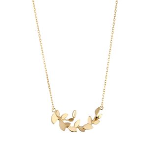 Leaves Collier 14K Guld