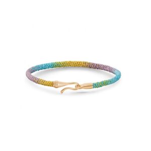 Life Armbånd 18K Guld Rainbow