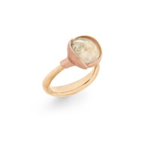 Lotus Ring 18K Guld Rutilkvarts