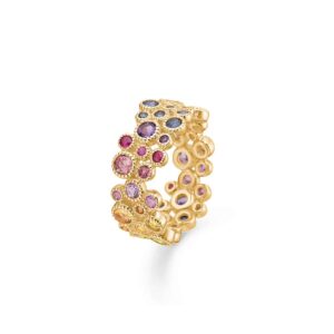 Luxury Rainbow Ring 14K Guld