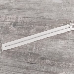 Lynlås YKK Med Ring 4mm - Råhvid (30CM)