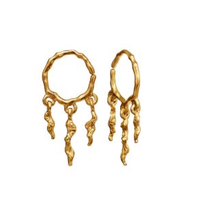 Mira Earrings Forgyldt Sølv