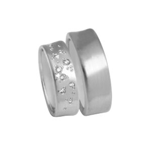 Misty Vielsesringe 14K Hvidguld