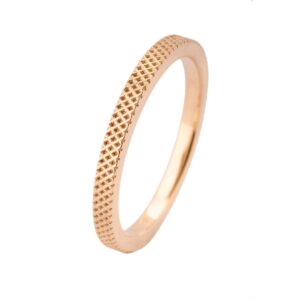 Mosaic Cross Ring 14K Rosaguld