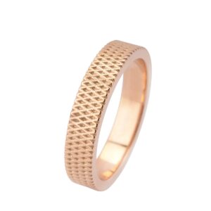 Mosaic Cross Ring 14K Rosaguld