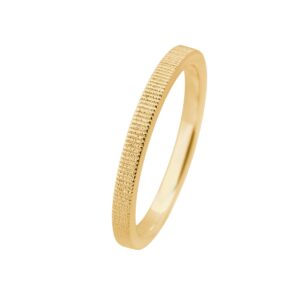 Mosaic Line Ring 14K Guld