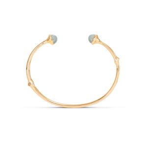 Nature Armring 18K Guld Aquamarin