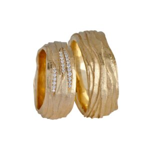 New Wave Slim Vielsesringe 14K Guld