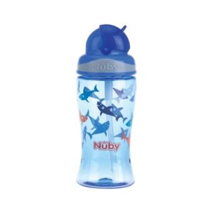 Nüby, Flip-it Førskole Flaske, 360 Ml, Blue