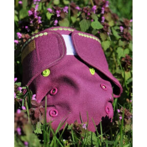 Puppi cover i merinould - forest flower - velcro - vælg størrelse - størrelse Onesize Plus SIO