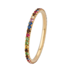 Puzzle Colours Ring 14K Guld