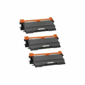 Rabat sæt! 3 stk TN2220 sort toner 7.800 sider i alt - Kompatibel Brother - TN2220