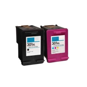 Rabat sæt! HP 301XL 1 x Sort 1 x Farve Kompatibel HP 301 XL 33 ml