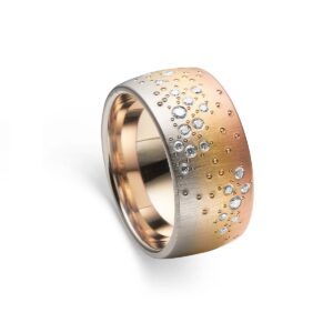 Rainbow Vielsesring 18K Guld